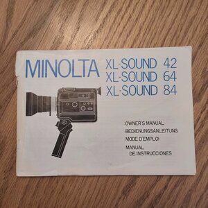 MINOLTA XL - SOUND 42 64 84 OWNERS MANUAL